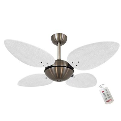 Ventilador Volare Off P Palmae Branco 127V E Controle Remoto 110V