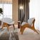 Kit 2 Poltronas Decorativa Orgânica Sala Living Kadosh L02 Linho Cinza