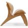 Kit 2 Poltronas Decorativa Orgânica Sala Living Kadosh L02 Suede Bege