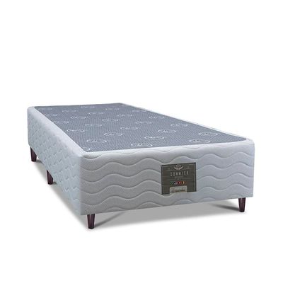 Base Box para Colchão Solteiro Cama inBox Moderne 26x88x188cm Branco