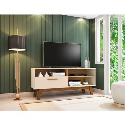 Rack Com Nichos E Porta Serafinne Off White Cinamomo