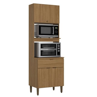 Torre Quente 70 cm 3 Portas 1 Gaveta THB Leticia Naturale