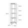 Estante Dynamica 45x30x187cm C/05 Prateleiras Snow / Est.branca Snow / Est.branca