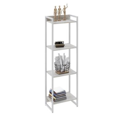Estante Dynamica 45x30x146cm C/04 Prateleiras Snow / Est.branca Snow / Est.branca