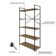 Estante C/05 Prateleiras 152x80x33cm Yon Vermont Oak/est.preta Vermont Oak/est.preta