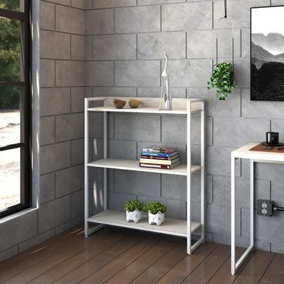 Estante Dynamica 80x30x104cm C/03 Prateleiras Snow / Est.branca Snow / Est.branca