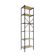 Estante C/06 Prateleiras 186x45x33cm Tub Tueh1846 Carvalho - Est.preta Carvalho / Est.preta