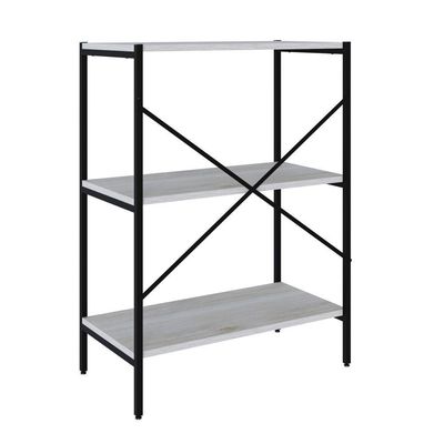 Estante C/03 Prateleiras 84x60x33cm Tub Tueh863 Snow - Est.preta Snow / Est.preta
