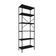 Estante C/06 Prateleiras 186x60x33cm Tub Tueh1866 Preto ônix - Est.preta Preto ônix / Est.preta