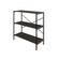 Estante C/03 Prateleiras 84x80x33cm Tub Tueh883 Nogal - Est.preta Nogal / Est.preta