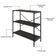 Estante C/03 Prateleiras 84x80x33cm Tub Tueh883 Nogal - Est.preta Nogal / Est.preta