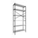 Estante C/06 Prateleiras 186x80x33cm Tub Tueh1886 Snow - Est.preta Snow / Est.preta