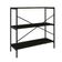 Estante C/03 Prateleiras 84x80x33cm Tub Tueh883 Carvalho Dark - Est.preta Carvalho Dark / Est.preta