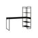 Mesa C/estante Alta 150x64x147cm Com 04 Prateleiras Preto ônix / Est.preta