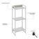 Estante Dynamica 45x30x104cm C/03 Prateleiras Snow / Est.branca Snow / Est.branca