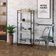 Estante Kuadra 60x40x146cm C/04 Prateleiras Snow / Est.preta Snow / Est.preta