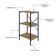 Estante C/03 Prateleiras 84x45x33cm Tub Tueh843 Lâmina Mel - Est.preta Lâmina Mel / Est.preta