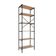 Estante C/06 Prateleiras 186x60x33cm Tub Tueh1866 Lâmina Mel - Est.preta Lâmina Mel / Est.preta