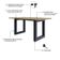 Mesa De Jantar Bronx R 160x90x77cm Brmj9160r Vermont Oak - Est.preta