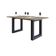 Mesa De Jantar Bronx R 160x90x77cm Brmj9160r Vermont Oak - Est.preta