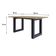 Mesa De Jantar Bronx R 160x90x77cm Brmj9160r Vermont Oak - Est.preta