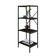 Estante C/04 Prateleiras 118x45x33cm Tub Tueh1144 Carvalho Dark - Est.preta Carvalho Dark / Est.preta