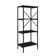 Estante C/04 Prateleiras 118x45x33cm Tub Tueh1144 Carvalho Dark - Est.preta Carvalho Dark / Est.preta