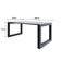 Mesa De Jantar Bronx 180x90x77cm Brmj9180 Branco Tx - Est.preta Branco Tx/est.preta