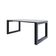 Mesa De Jantar Bronx 180x90x77cm Brmj9180 Branco Tx - Est.preta Branco Tx/est.preta