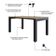 Mesa De Jantar Bronx U 160x90x77cm Brmj9160u Vermont Oak - Est.preta Vermont Oak/est.preta