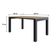 Mesa De Jantar Bronx U 160x90x77cm Brmj9160u Vermont Oak - Est.preta Vermont Oak/est.preta