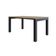 Mesa De Jantar Bronx U 160x90x77cm Brmj9160u Vermont Oak - Est.preta Vermont Oak/est.preta