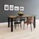 Mesa De Jantar Bronx U 160x90x77cm Brmj9160u Vermont Oak - Est.preta Vermont Oak/est.preta