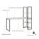 Mesa C/estante Alta 150x64x147cm C/04 Prateleiras Branco Chess / Est.preta