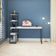 Mesa C/estante Alta 150x64x147cm C/04 Prateleiras Branco Chess / Est.preta