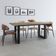 Mesa De Jantar Bronx R 180x90x77cm Brmj9180r Vermont Oak - Est.preta Vermont Oak/est.preta