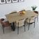 Mesa De Jantar Bronx R 180x90x77cm Brmj9180r Vermont Oak - Est.preta Vermont Oak/est.preta