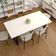 Mesa De Jantar Queens R 180x90x77cm Qemj9180r Branco Tx - Est.preta Branco Tx/est.preta