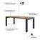 Mesa De Jantar Bronx U 200x90x77cm Brmj9200u Vermont Oak - Est.preta Vermont Oak/est.preta
