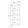 Estante Dynamica 80x30x187cm Com 05 Prateleiras Snow / Est.preta