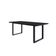 Mesa De Jantar Queens R 200x90x77cm Qemj9200r Preto Tx - Est.preta Preto Tx/est.preta