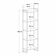 Estante Dynamica 60x30x187cm C/05 Prateleiras Snow / Est.preta Snow / Est.preta