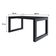 Mesa De Jantar Bronx 160x90x77cm Brmj9160 Preto Tx - Est.preta Preto Tx/est.preta