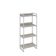 Estante Kuadra 60x40x146cm C/04 Prateleiras Snow / Est.branca Snow / Est.branca