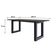 Mesa De Jantar Bronx R 200x90x77cm Brmj9200r Terracota - Est.preta Terracota/est.preta
