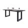 Mesa De Jantar Bronx R 200x90x77cm Brmj9200r Terracota - Est.preta Terracota/est.preta