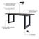 Mesa De Jantar Bronx R 200x90x77cm Brmj9200r Terracota - Est.preta Terracota/est.preta