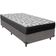 Cama Box Cinza E Colchão Iso100 Espuma D33 Solteiro Ortobom