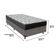 Cama Box Cinza E Colchão Iso100 Espuma D33 Solteiro Ortobom