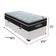 Cama Box Baú Branco E Colchão Elegant Molas Ensacadas Solteiro Ortobom